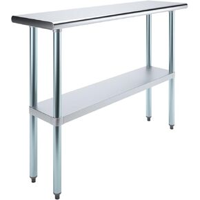 14 in. x 48 in. Stainless Steel Work Table | NSF Kitchen Prep Table | Utitly Metal Table
