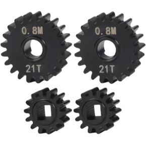 RC Spare Part Compatible with Axial for SCX10 1/10 RC Car Upgrade Part Remote Control Accessories Replacement Parts Steel Gear Rc Gear Black