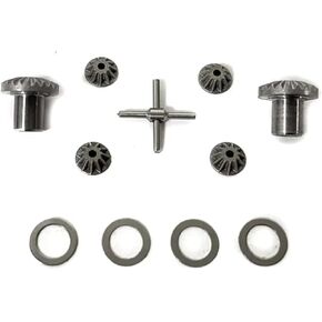 RC Praff Part متوافق مع FMS لـ FCX24 1/24 RC CAR Upgrade Part Remote Control Accessories Parts 12pcs Steel Fleared Gear