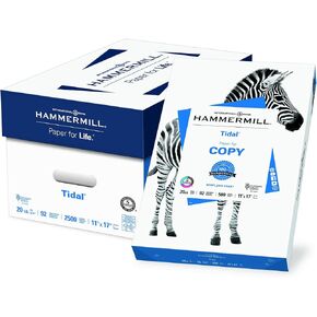 Hammermill Printer Paper, Tidal 20 lb Copy Paper, 3 Hole - Express Pack (2,500 Sheets) - 92 Bright, Made in the USA, 163130