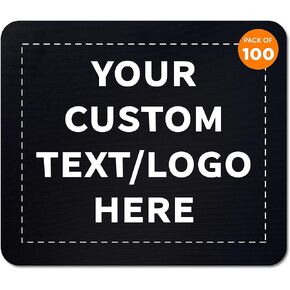 Custom Rectangle Mousepads Set of 10, Personalized Bulk Pack - Great Gift for Employees, Clients, and for Tradeshows - Red in Kuwait