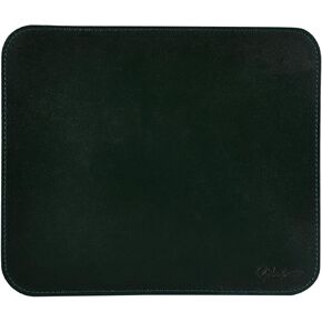 Full Grain Genuine Leather Mouse Pads for Laptop Computer PC Gaming Apple Executive Work Desk Handmade Desk Mouse Mat (Brunette Brown, Medium)