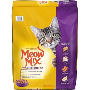 Meew Mix Original Choice Dry Cat Food, 30 -Pound Bag, Protein to Help Support Strong, Healthy Muscles
