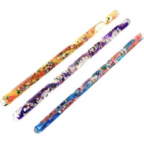 Toysmith Jumbo Spiral Glitter Wands (12.5 Inches) Gift Set Party Bundle - 3 Pack (Assorted)