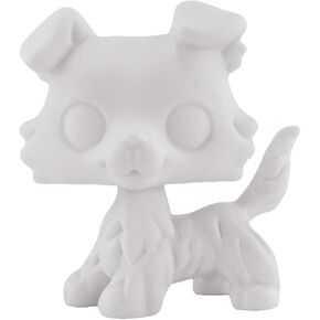 Custom White Blank Bases,DIY Pet Toy Action Figures Collie,Blank Bases for LPS Dog Accessories