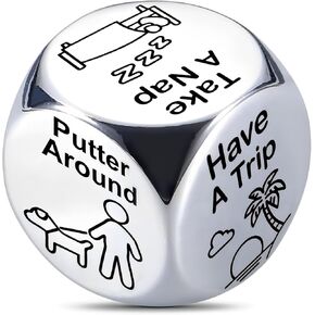 Retirement Dice, Cool Funny Retirement Dice Retired Gifts for Woman Men Women Teacher Nurse 2025