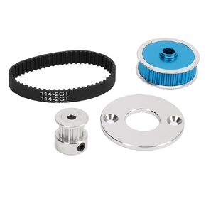 RC Aluminum Alloy Gear Set with Belt, Quiet Transmission System, Smooth Driving Performance, for TT02 Remote Control Car