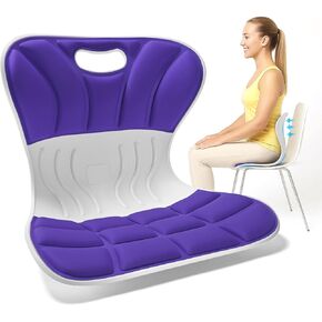 Ergonomic Chair Back Support Office Chair Lumbar Suppor for Good Posture Correction, Back Support for Floor Seat, Work from Home, Office