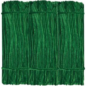 300 Dark Green Pipe Cleaners Chenille Stems for DIY Art Decorations Creative Craft (6 mm x 12 in)