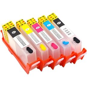 Ink Cartridges Replacement Compatible with Photosmart 7510 7515 C311a C311b C5324 C5370 C5373 C5380 C5383 with ARC Chip HP178 HP364 HP564(364-5Color)