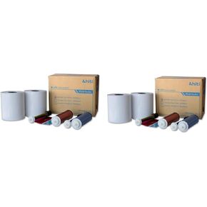 HiTi 4x6 Media for P525L and P520L Printers - Paper and Ribbon Kit (2000 Prints) with Free EventPrinters Brand Photo Folder Samples