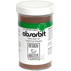 Design Master Absorbit Stem Dye for Fresh Cut Flowers Matte Finish Systemic (Holiday Green)
