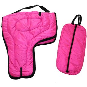 AJ Tack Western Padded Saddle and Bridle Carrier Set