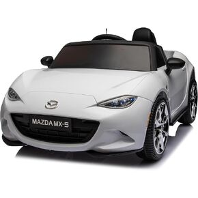 12V Ride on Car, Licensed Mazda MX-5 Electric Car for Kids, 12V Ride on Toys, Kids Cars with Parent Remote Control, Lights, Music-Pink