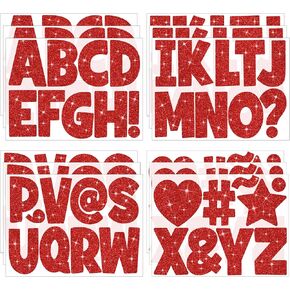 128 PCS ملصقات Gold Letter Plitter رسائل Bulletin Board Letters Alphabet ملصقات فينيل رسائل ملصقية ذاتية اللصق لعرض لوحة الملصقات Decord Boxp Box Classroom Decore (الذهب ، 2.5 بوصة) in Kuwait