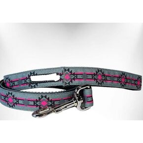 Leads Regular Lead 1" Width- 5' Length Pow Wow Pink