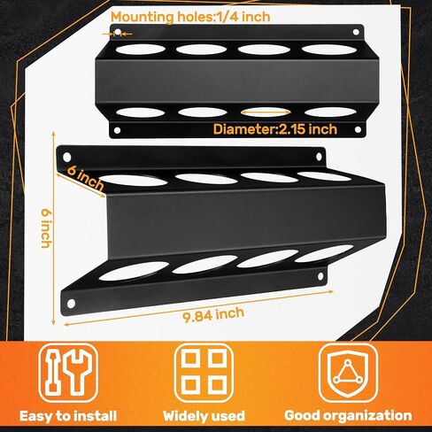 8 Slot TIG Welding Rod Holder Storage Tubes Rack Welding Filler Rod Tubes Organizer Wall Mount Container Welding Rod Tube Shelf Rod Guard Welding Holder for Welder Welding Table in Saudi Arabia