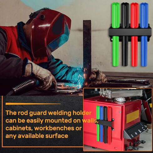 8 Slot TIG Welding Rod Holder Storage Tubes Rack Welding Filler Rod Tubes Organizer Wall Mount Container Welding Rod Tube Shelf Rod Guard Welding Holder for Welder Welding Table in Saudi Arabia