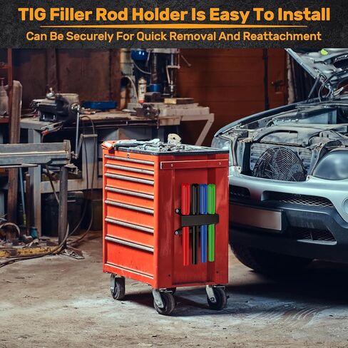 8 Slot TIG Welding Rod Holder Storage Tubes Rack Welding Filler Rod Tubes Organizer Wall Mount Container Welding Rod Tube Shelf Rod Guard Welding Holder for Welder Welding Table in Saudi Arabia
