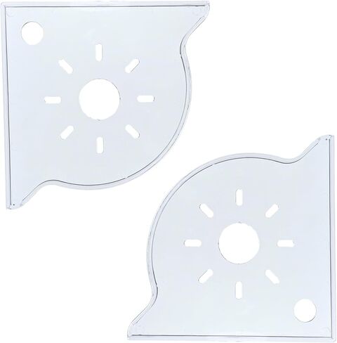 2 PCS Aquarium Corner Shelf مع حامل النبات ، يجلس على حافة الخزان ، مثالية للنباتات المائية ، ديكور خزان الأسماك وملحقاتها ، تناسب معظم الخزانات ، خاصةً مقابل 20 جالونًا أو أكبر (أبيض) in Kuwait