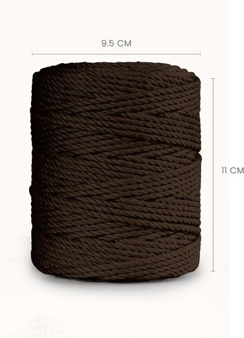 3 Ply ملتوية Macrame Cord 3mm x 109yards 100 ٪ من القطن الطبيعي مثل القطن الحبل الماكرام مثل الحبل لمستلزمات Macrame المصنوعة يدويًا ، شنقا الجدار ، شماعات النبات (صفراء فاتحة ، 3 مم × 109 ياردات) in Kuwait