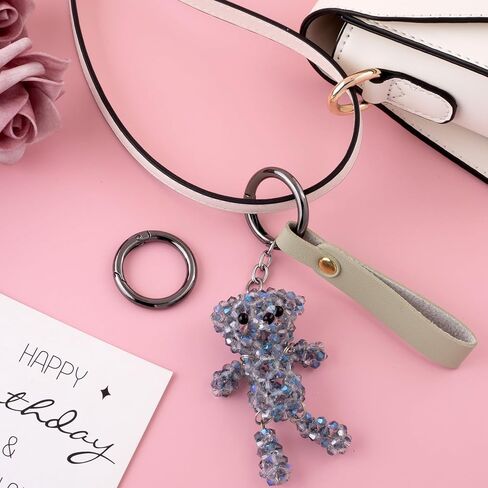 9 PCS Round Spring Ring Clips, Silver Metal Keyring Purse Clip, Heavy Duty Opening O Ring Carabiner for Keychains, Buckle Clasp for Backpacks, Purse, Keys, Bag Strap in Kuwait