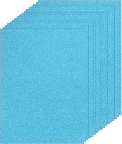 Meccanixity 25 ورقة ورقة بريق أسود ، 8 "x11" ورقة وميض ، 250GSM بطاقة أحادية الجانب لحرف DIY ، سكرابوكينغ ، زينة الحفلات ، الدعوات in Kuwait