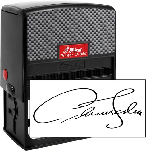 Shiny S-856 XX-Large Text Stamp - Customize Online up to 8 Lines of Text - Many Fonts - Choose from 15 Ink Colors in Saudi Arabia