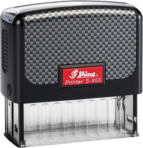 Shiny S-856 XX-Large Text Stamp - Customize Online up to 8 Lines of Text - Many Fonts - Choose from 15 Ink Colors in Saudi Arabia