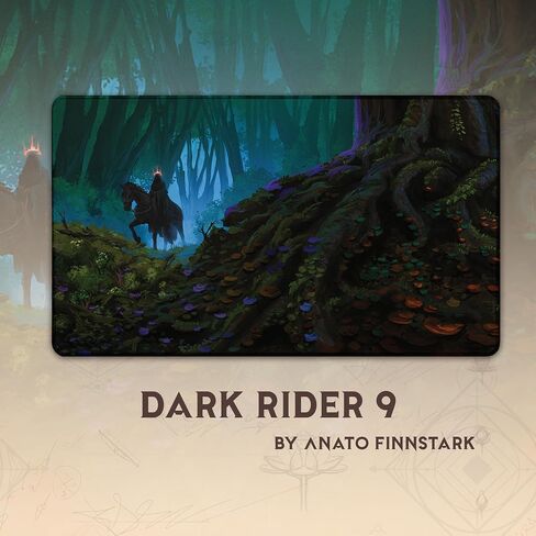 Dark Rider 9 (Titched) - MTG Playmat من Anato Finnstark ، Lotr Lord of the Rings - متوافق مع Magic the Gathering Playmat - Play MTG ، Yugioh ، TCG - Play Mat Art Designs & Associorys in Kuwait