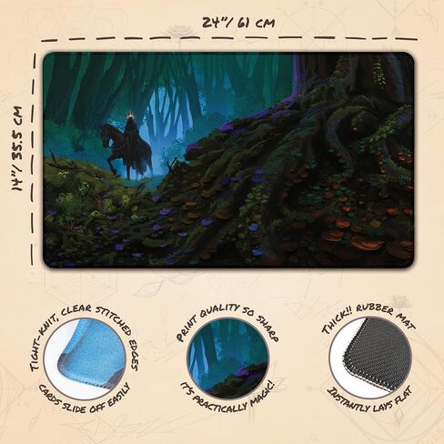 Dark Rider 9 (Titched) - MTG Playmat من Anato Finnstark ، Lotr Lord of the Rings - متوافق مع Magic the Gathering Playmat - Play MTG ، Yugioh ، TCG - Play Mat Art Designs & Associorys in Kuwait