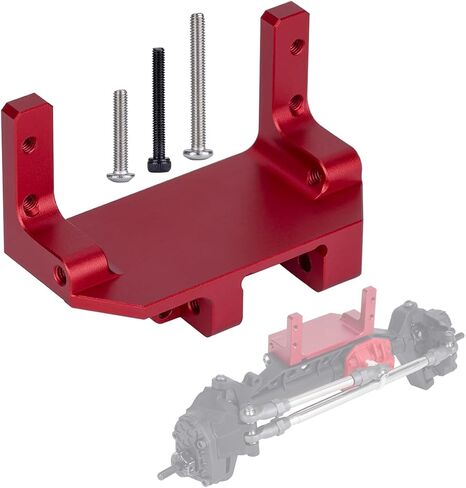 SCX10 III Servo Mount,Servo on Axle Mount, AR45P Portal Axle 4-Link Suspension for 1/10 RC Crawler Car SCX10 III Aluminum Alloy Upgrade Parts (Black) in Saudi Arabia