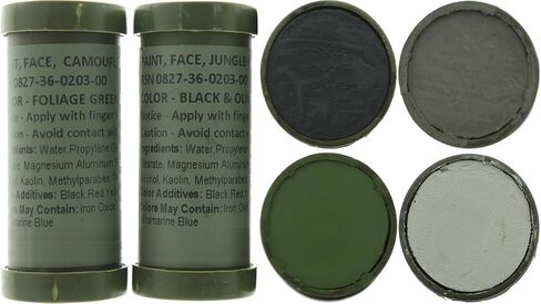 Camo Face Paint, NATO Camouflage Military Makeup Paint Sticks (3 Sticks - 6 Colors) in Saudi Arabia