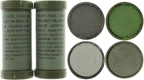 Camo Face Paint, NATO Camouflage Military Makeup Paint Sticks (3 Sticks - 6 Colors) in Saudi Arabia