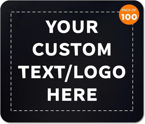 Custom Rectangle Mousepads Set of 10, Personalized Bulk Pack - Great Gift for Employees, Clients, and for Tradeshows - Red in Kuwait