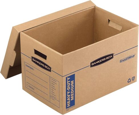Bankers Box Kitchen Kit Moving Box 1 Pack ، المقسمات والوسائد ، المقابض المعززة ، مجموعة خالية من الأشرطة ، صندوق مع غطاء ، 15 في × 12 في × 10 في in Saudi Arabia