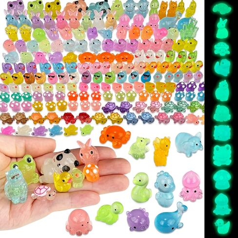160 PCS MINI Resin Animals Kit - Tiny Resin Time Animals التماثيل الإكسسوارات لـ Aquarium Fairy Garden Decor in Kuwait
