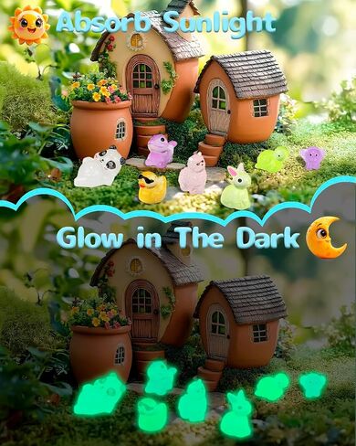 160 PCS MINI Resin Animals Kit - Tiny Resin Time Animals التماثيل الإكسسوارات لـ Aquarium Fairy Garden Decor in Kuwait