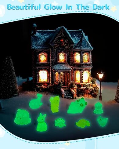 160 PCS MINI Resin Animals Kit - Tiny Resin Time Animals التماثيل الإكسسوارات لـ Aquarium Fairy Garden Decor in Kuwait