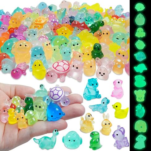 160 PCS MINI Resin Animals Kit - Tiny Resin Time Animals التماثيل الإكسسوارات لـ Aquarium Fairy Garden Decor in Kuwait