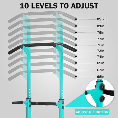 محطة غمس بار سحب لأعلى من باور تاور وحامل قضيب غمس قابل للتعديل للارتفاع، معدات تمارين رياضية منزلية متعددة الوظائف، محطة تدريب القوة واللياقة البدنية in Kuwait