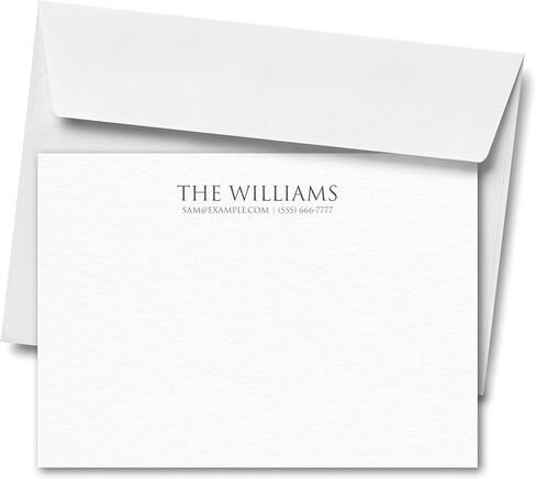 Personalized Stationery Letters and Envelopes - Custom Stationery Note Cards, Thank You Cards Set for Men and Women (Modern Tradition) in Saudi Arabia
