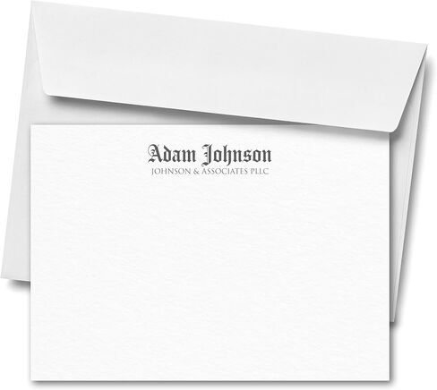 Personalized Stationery Letters and Envelopes - Custom Stationery Note Cards, Thank You Cards Set for Men and Women (Modern Tradition) in Saudi Arabia