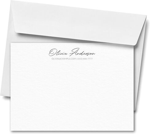Personalized Stationery Letters and Envelopes - Custom Stationery Note Cards, Thank You Cards Set for Men and Women (Modern Tradition) in Saudi Arabia