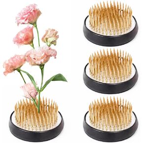 3 PCS Flower Frog for Flower Arrangements Supplies with Non-Slip Rubber Base, 1.97 inch Floral Frogs with Brass Needle, Pin Fogs for Gardeners and Flower Enthusiasts Flower Arranging