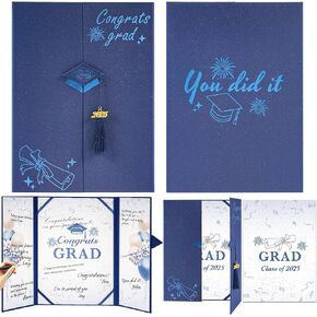 AYGXU Graduation Guest Book 2025-guest Book for Graduation Party,Black Gold Autograph Book with Tassel Class of 2025 Graduate Party Decorations,Graduation Signature Guest Book