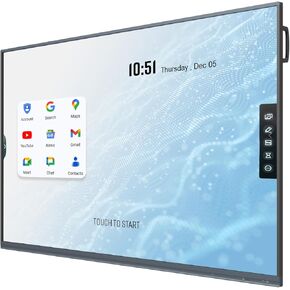 J-Tech Digital 86 Inch 4K Smart Board Digital Interactive Whiteboard Built-in Android 11 for Office Classroom Presentation, Interactive Touchscreen Display (JTECH-TB86A)