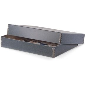 Gaylord Archival Blue/Grey Newspaper Preservation Box - 13W x 18L x 3"H