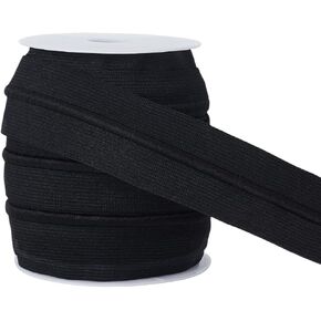 BENECREAT 10.94 Yards White Knit Elastic Band, 1.57 Inch Wide Sewing Elastic Band with Drawstring Polyester Stretch Strap for Sewing Waistband Wig and DIY Crafting