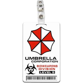 Resident Evil Umbrella Corporation Bioweapons Division Level 5 ID Badge PVC